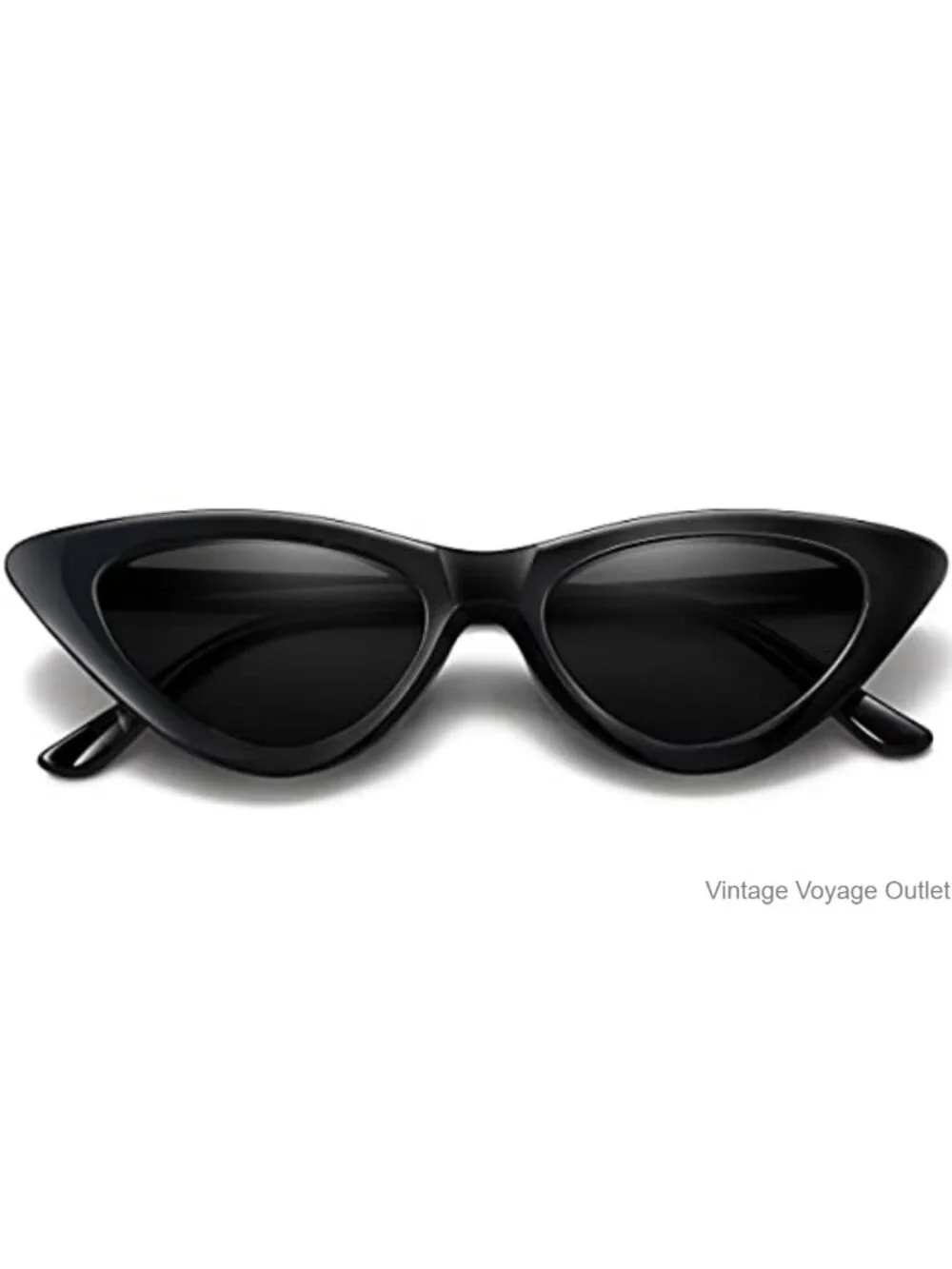 Vintage Cat Eye Sunglasses Women Retro Narrow Cateye UV400 Protection Plastic